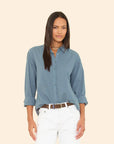 BEAU SHIRT IN STEELY BLUE