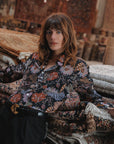 BELLE TOP IN MIDNIGHT FLORAL
