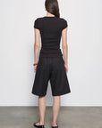 BERMUDA TWILL SHORT IN BLACK