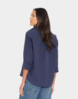 BOWIE SHIRT IN NAVY