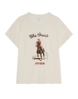 BOXY CREW TEE WITH STETSON GRAPHIC
