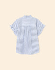 BRIE TOP IN CASCADE STRIPE