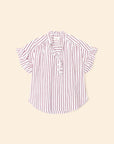 BRIE TOP IN PEPPERMINT STRIPE