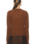 CASHMERE EASY CREW IN HAZEL