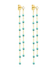 CLASSIC DIAMOND DANCING EARRINGS / LAGOON