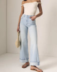 COLUMN JEANS WITH CUFF