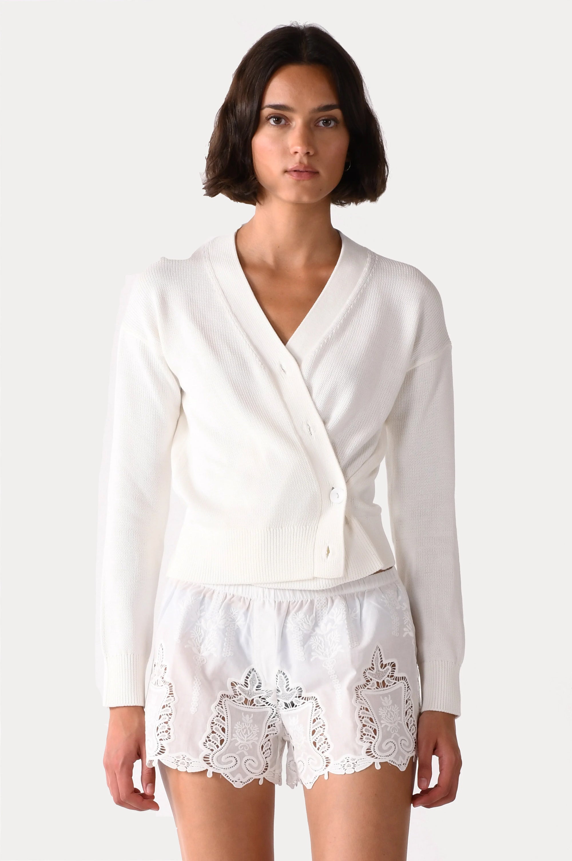 WRAP COTTON CARDIGAN