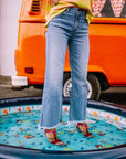 CROP WIDE LEG JEANS