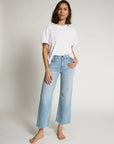 CROP WIDE LEG JEANS IN ZUMA