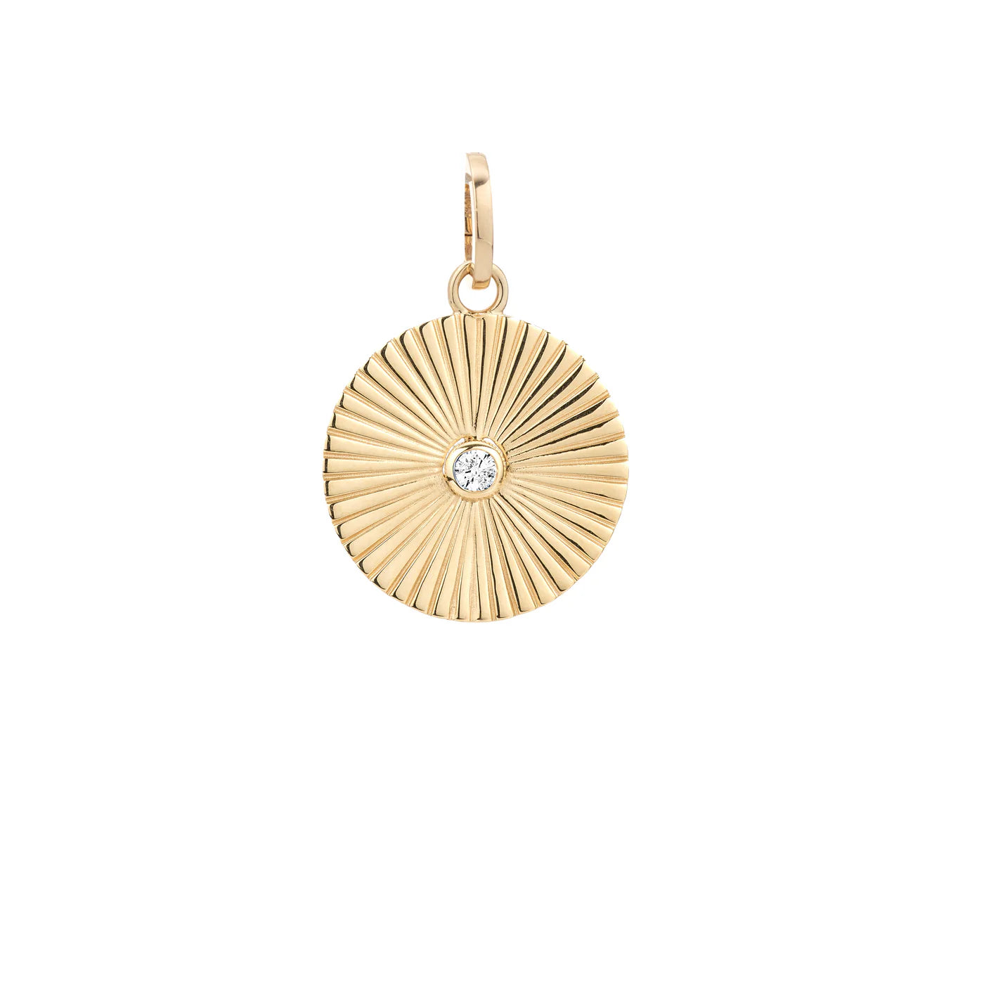 GROOVY DIAMOND RAYS HINGED CHARM