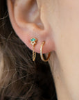 DIAMOND HOOP EARRINGS