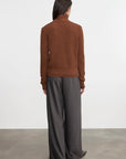 CASHMERE EASY CREW IN HAZEL