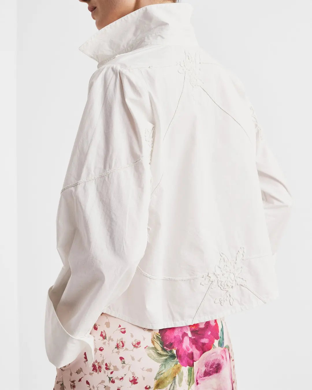 EMBROIDERY POPLIN SHIRT