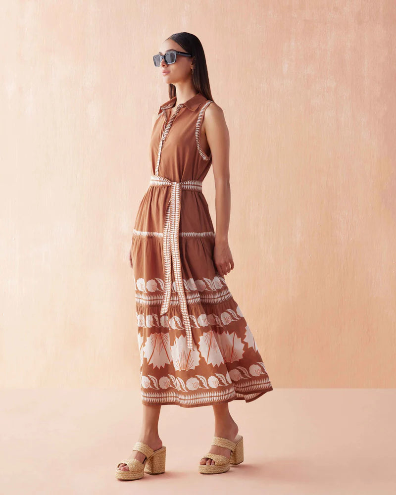 EMELINE MAXI DRESS IN CARDAMOM