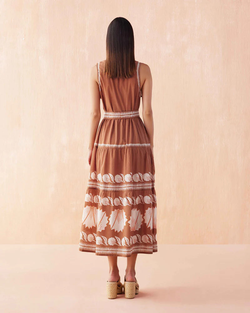 EMELINE MAXI DRESS IN CARDAMOM
