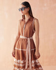 EMELINE MAXI DRESS IN CARDAMOM