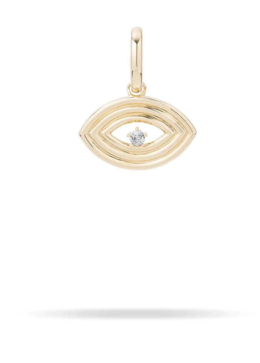 GROOVY DIAMOND EVIL EYE CHARM