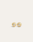 GROOVY DIAMOND FLOWER STUDS