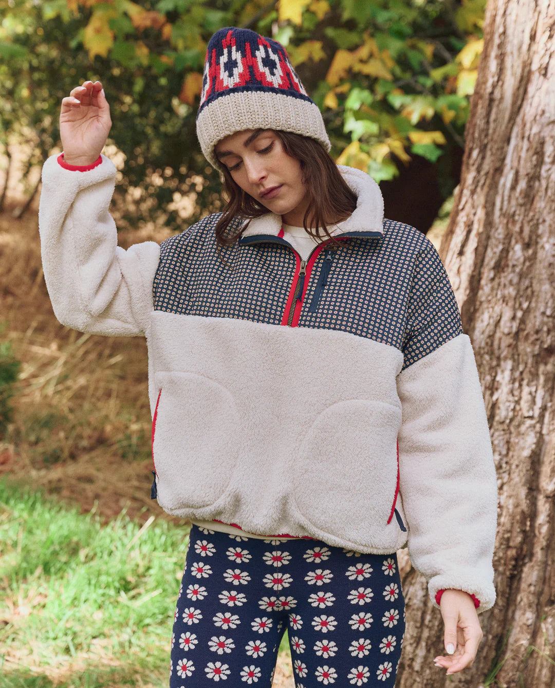 PLUSH TERRAIN HALF-ZIP