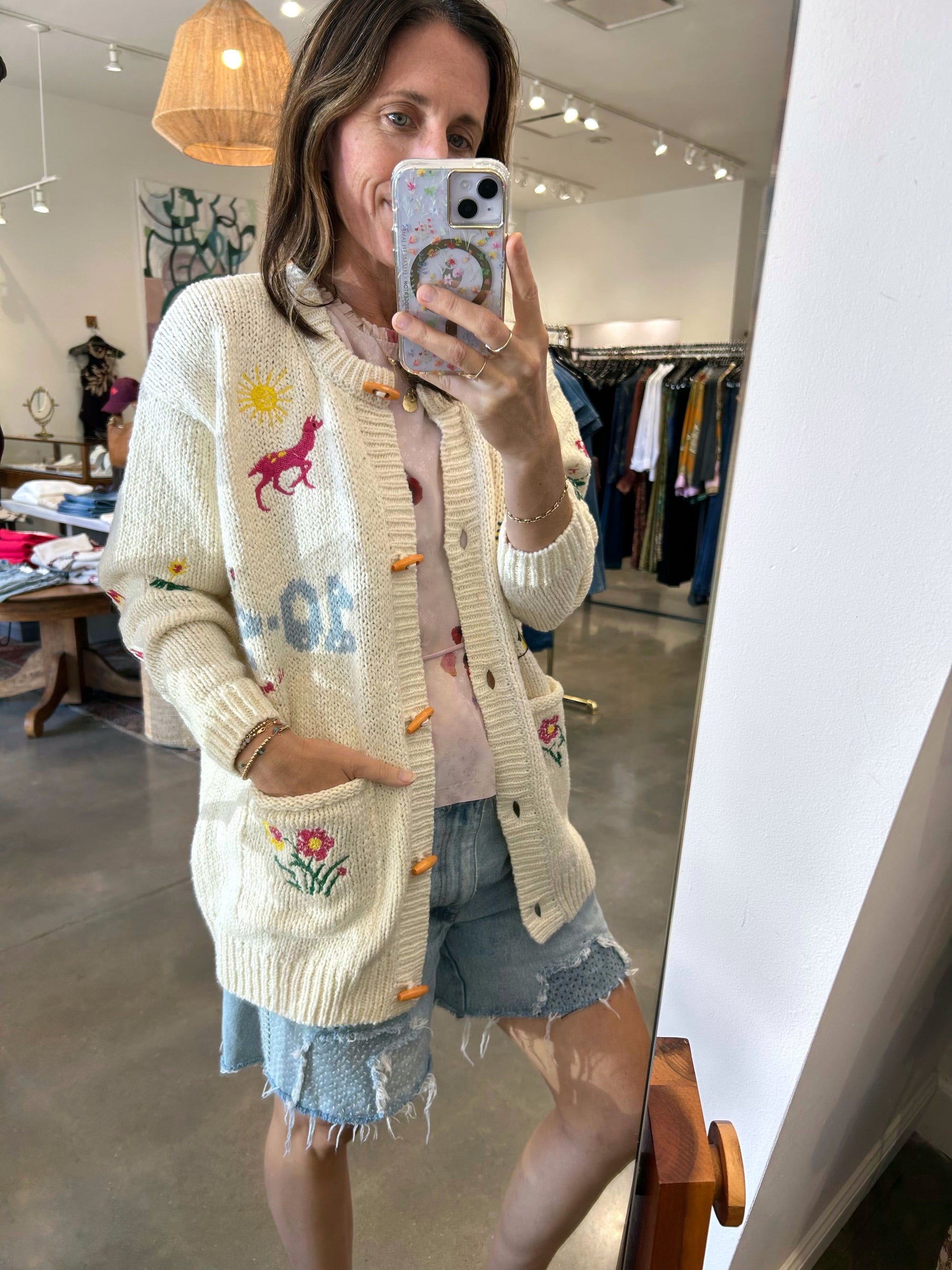 LONG DROP CARDIGAN