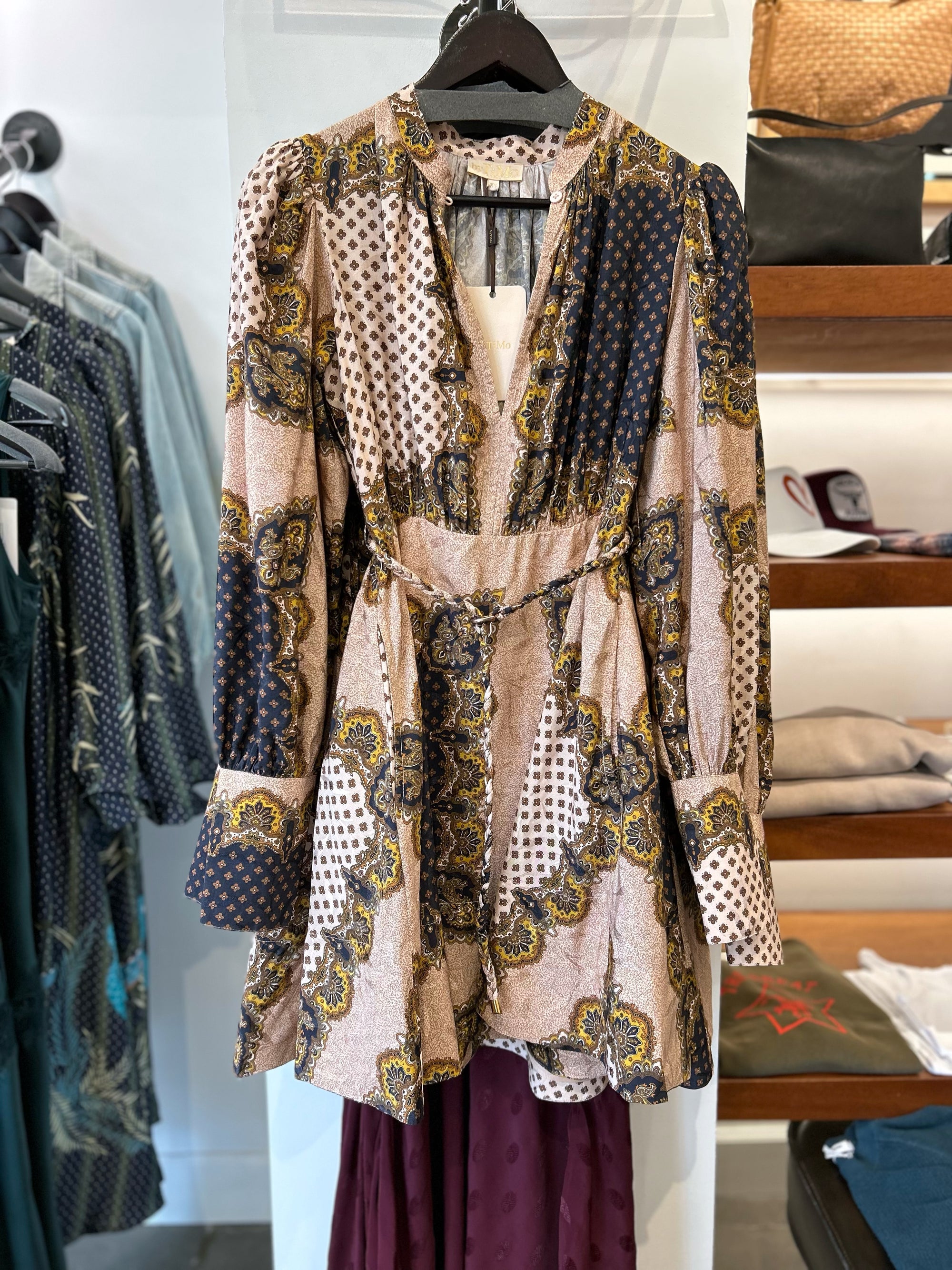 JACQUARD MINI DRESS