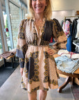 JACQUARD MINI DRESS