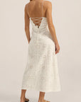 INO DRESS IN WHITE EYELET