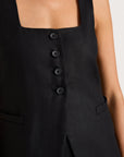JACKIE VEST IN BLACK