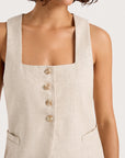 JACKIE VEST IN NATURAL