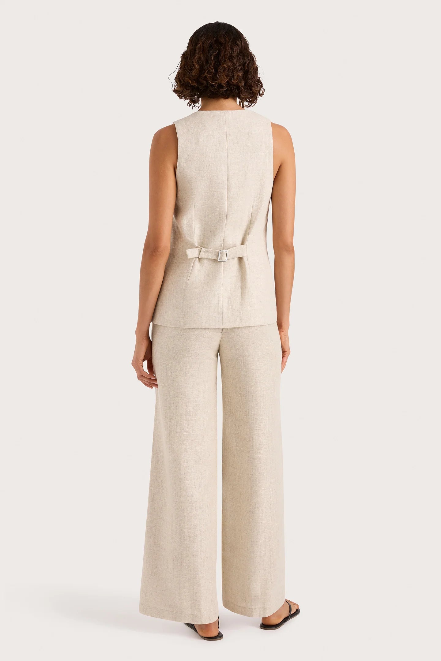 JACKIE VEST IN NATURAL