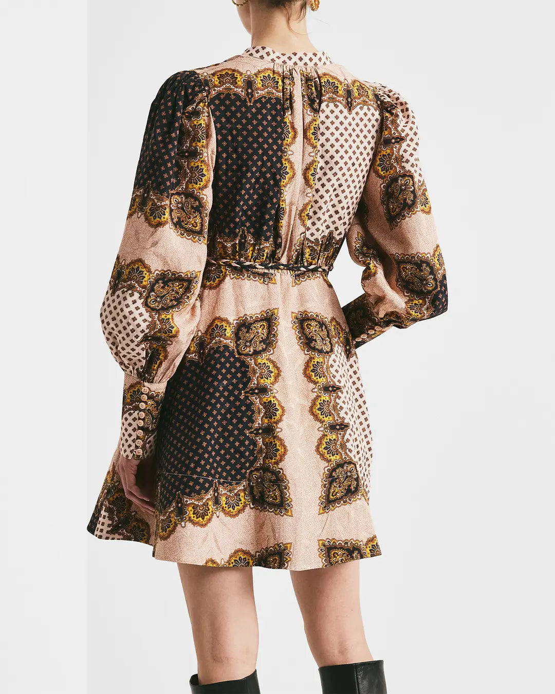 JACQUARD MINI DRESS