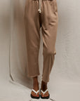JAMAICA BEACH FLEECE PANT IN MOCHA