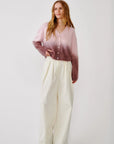 JOLIE CARDIGAN IN SOFT PINK OMBRÉ