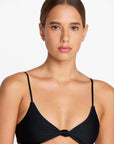KALOKO SWIM TOP IN NOIR