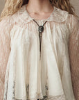 KEEPSAKE LACE COLLARED TOP