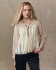 KEEPSAKE LACE COLLARED TOP