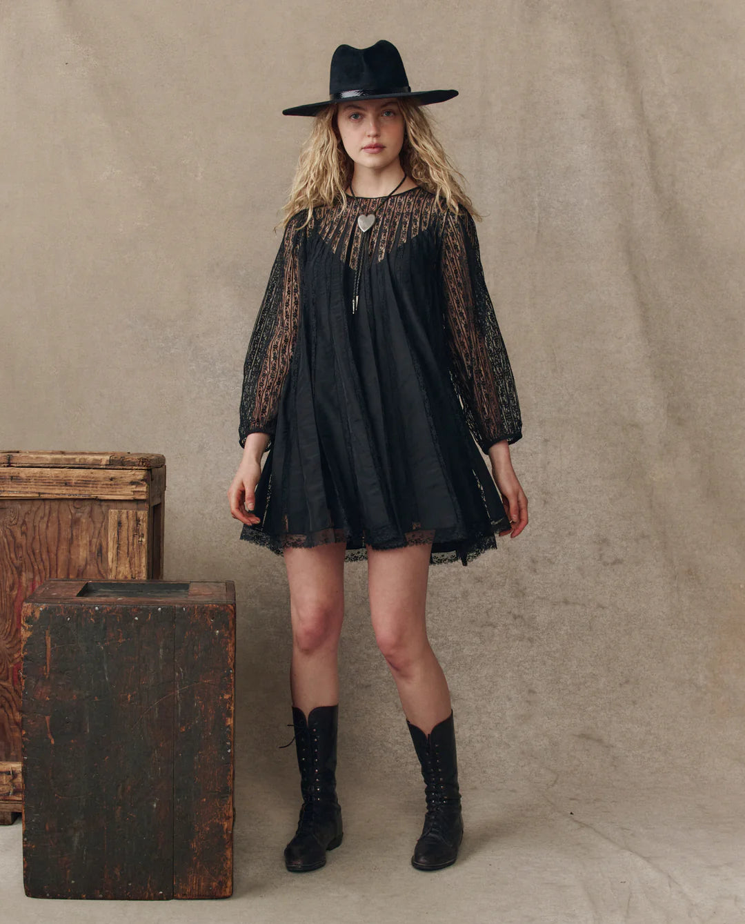 KEEPSAKE LACE SHIFT DRESS