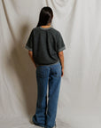 ZIGGY SHORT SLEEVE SWEATSHIRT IN HEATHER GREY