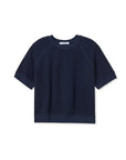 ZIGGY SHORT SLEEVE SWEATSHIRT IN NAVY