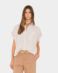 LEXI SHIRT IN TANGERINE SKY