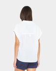 LEXI SHIRT IN WHITE EYELET