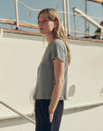 LITTLE TEE IN NAVY STRIPE