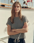 LITTLE TEE IN NAVY STRIPE