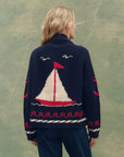 SAILBOAT LODGE CARDIGAN