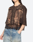 LUISA TOP IN BROWN