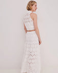 MELANIE SKIRT IN WHITE EYELET