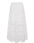 MELANIE SKIRT IN WHITE EYELET