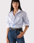 MEN'S SHIRT IN SCRAPPY STRIPE