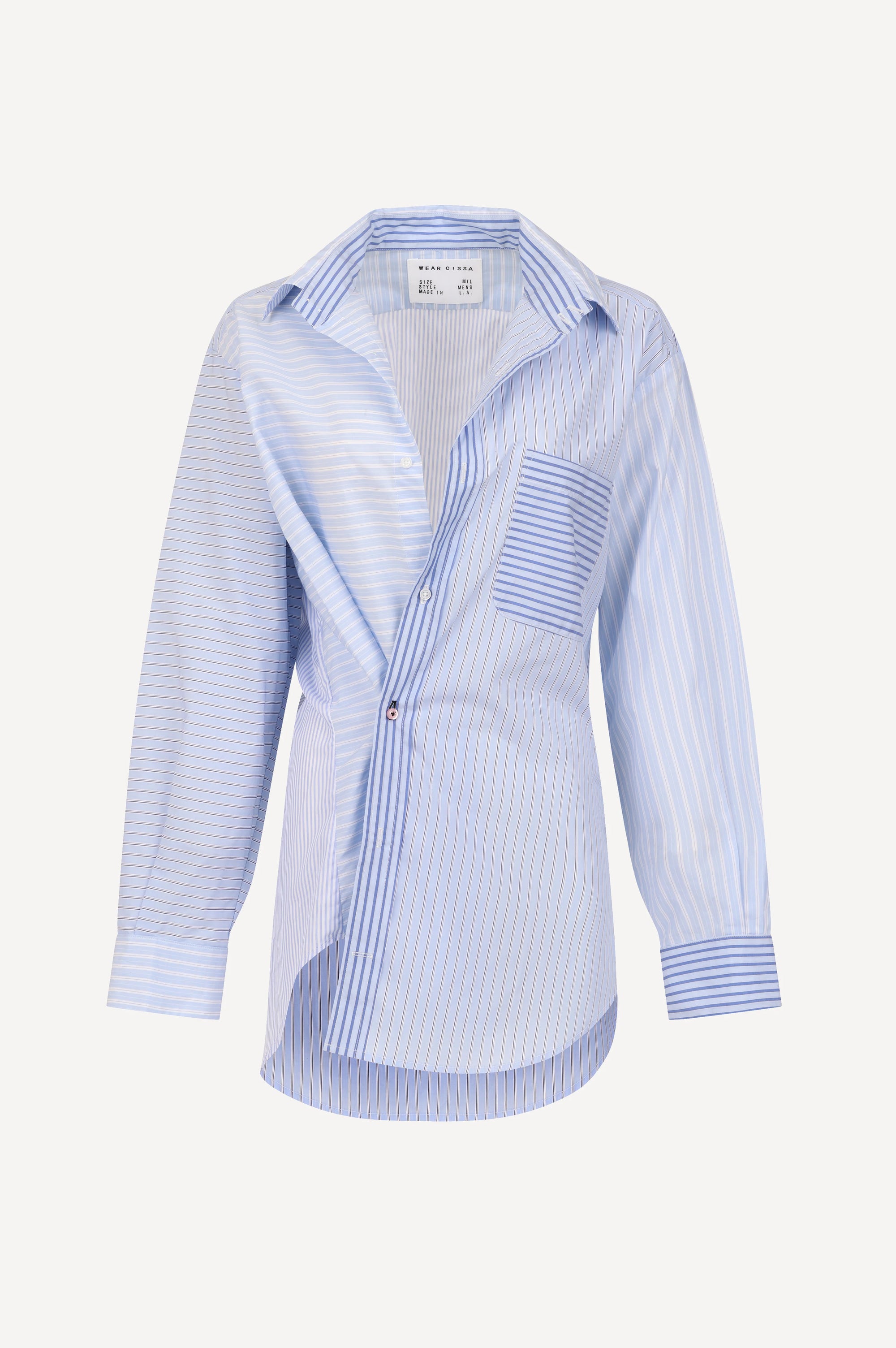 MEN'S SHIRT IN SCRAPPY STRIPE