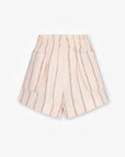 MIRA SHORTS IN PEACH STRIPE